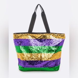 Mardi Gras Sequins Tote